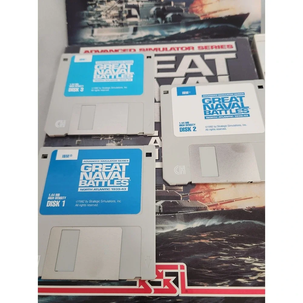Great Naval Battles North Atlantic 1939-1943 (DOS, 1992) PC Game - Complete Set